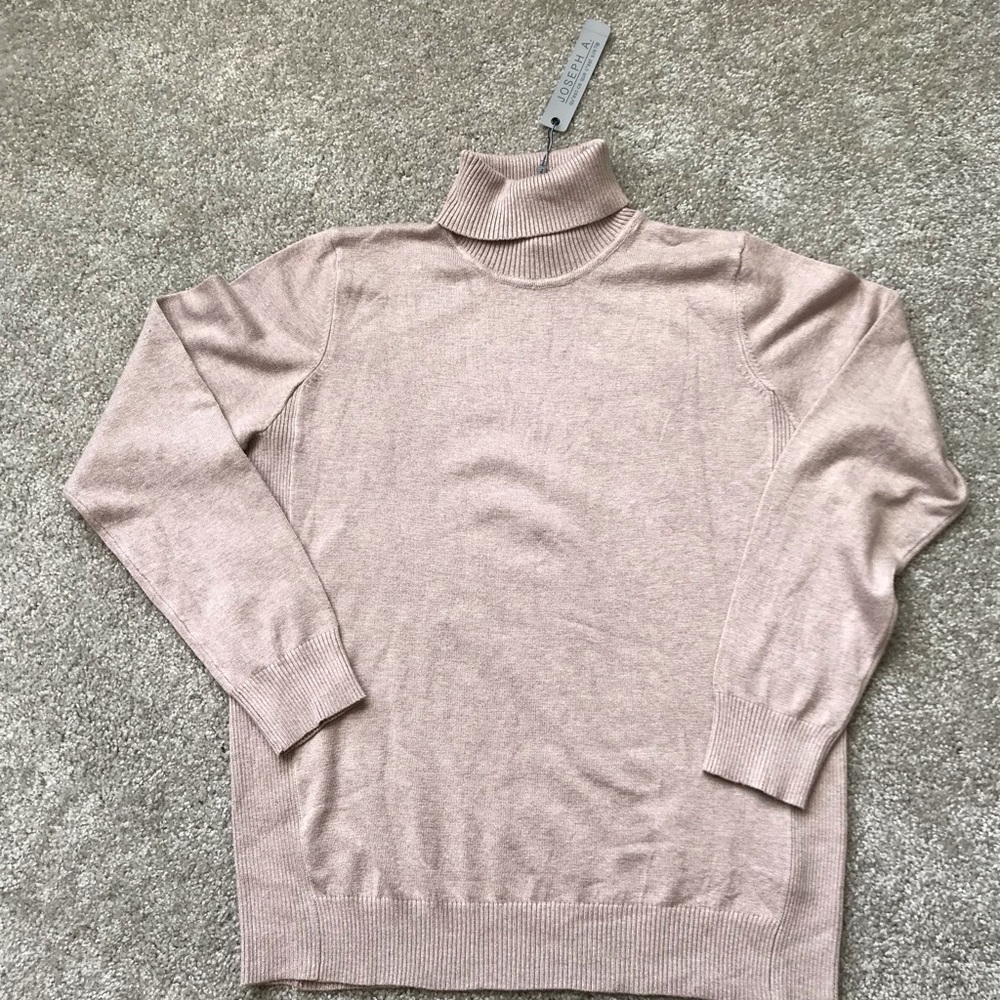 Vintage NWT Joseph A turtleneck sweater-tan - Large